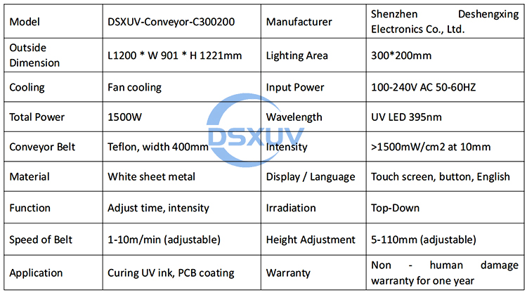 UV LED-uithardende PCB-printplaatlamp
