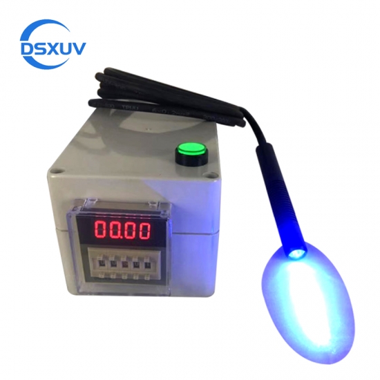 Vlektype LED UV-uithardende lichtbron Hoogteintensiteit met timer Ultraviolette droge lamp