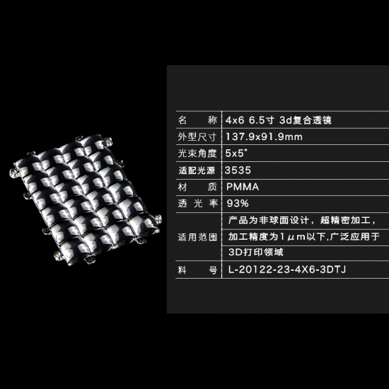 24 stuks 405nm LED 3D-printerlens UV LED parallelle lichtbronmodule

