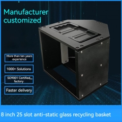 China Top 10 8 inch tankglasrecyclingwaferdrager met 25 sleuven leverancier